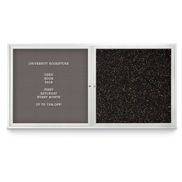 Corkboard, 36"x36", Synthetic Cork/Bronze